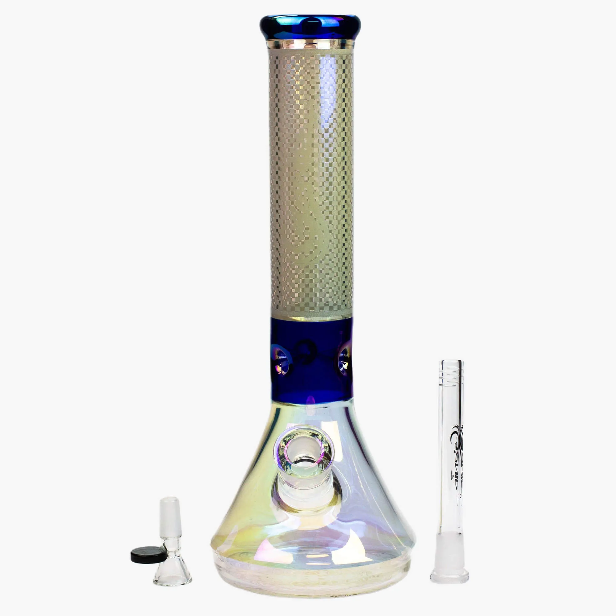 13" Genie Electroplated Glass Beaker Water Bong