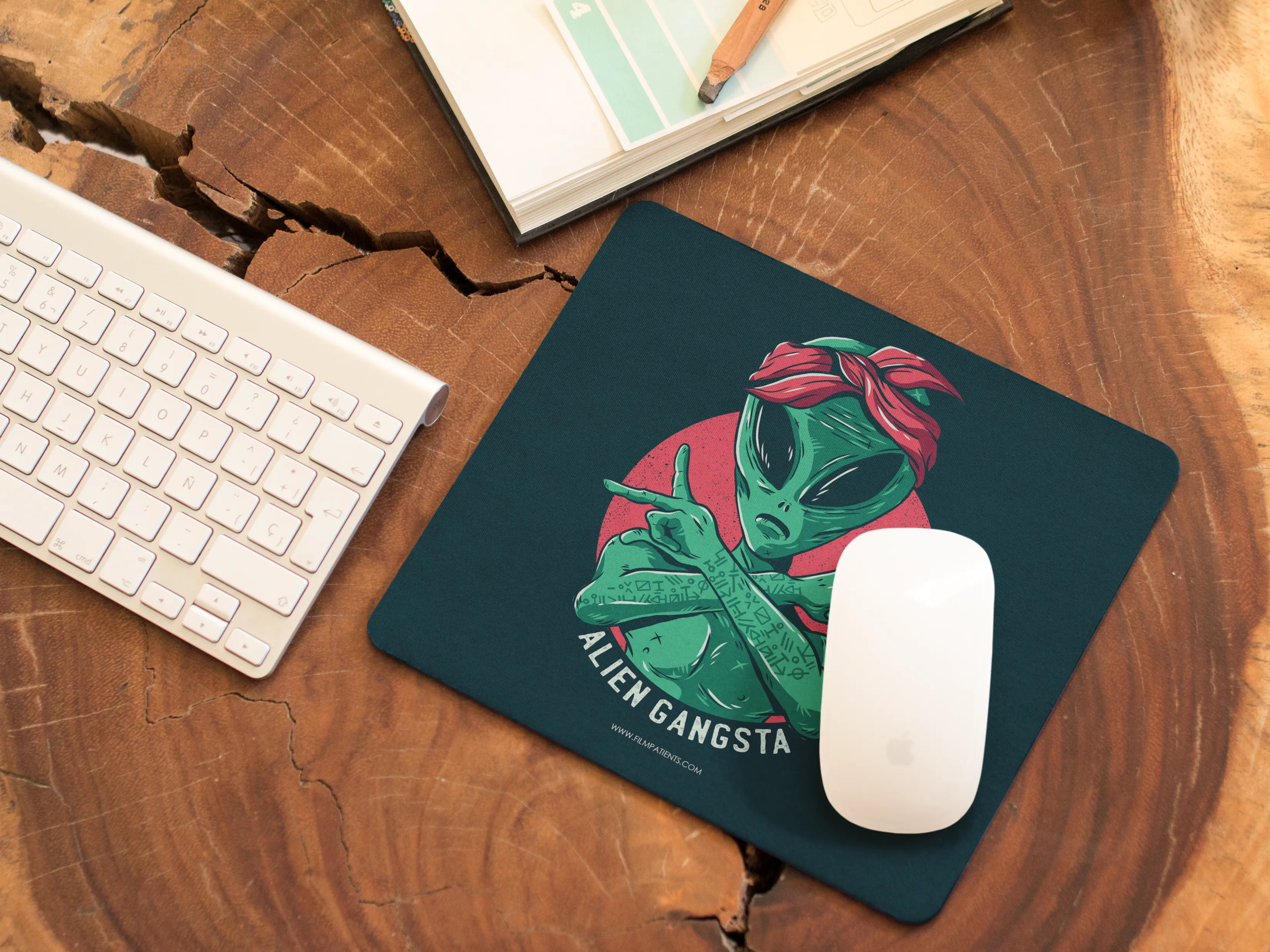 Alien Gangsta Mouse Pad