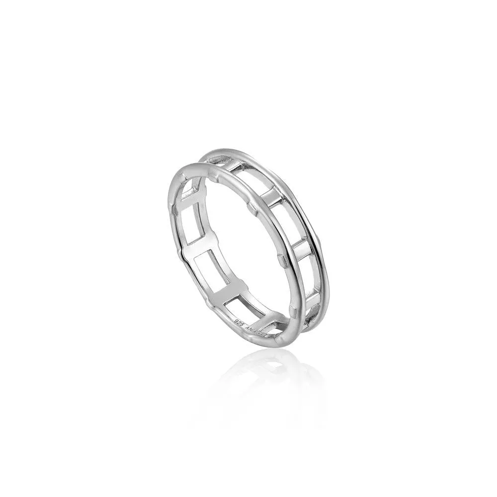 Ania Haie Modern Bar Ring - Silver