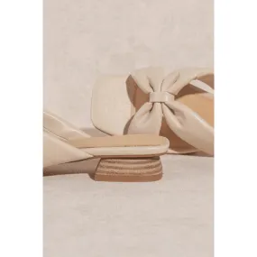 Beige Knot Sandal