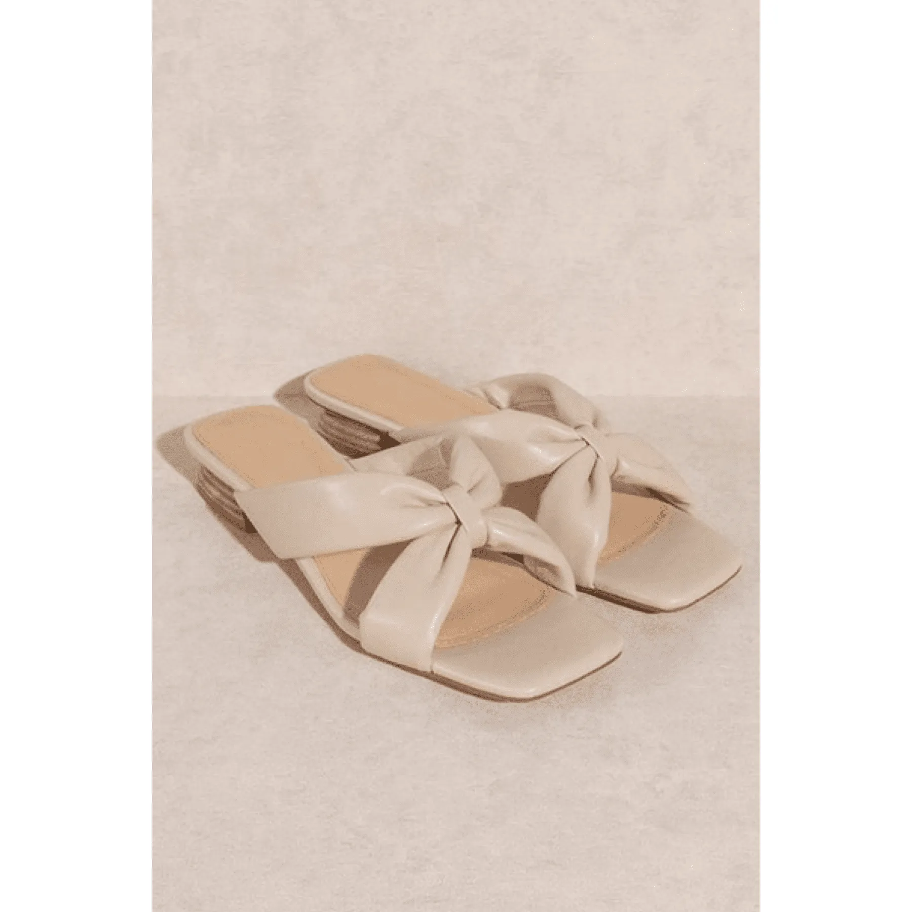 Beige Knot Sandal