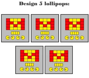 Customize your own square style edible image lollipop