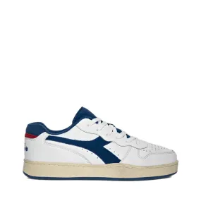 DIADORA SNEAKERS MI BASKET LOW BIANCO-BLU