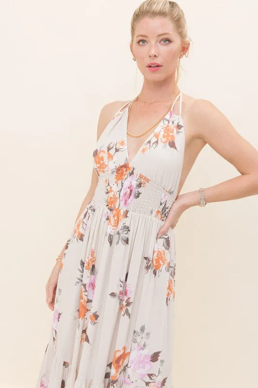 Floral Print Maxi Dress