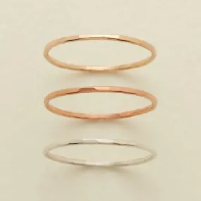 Hammered Stacking Ring