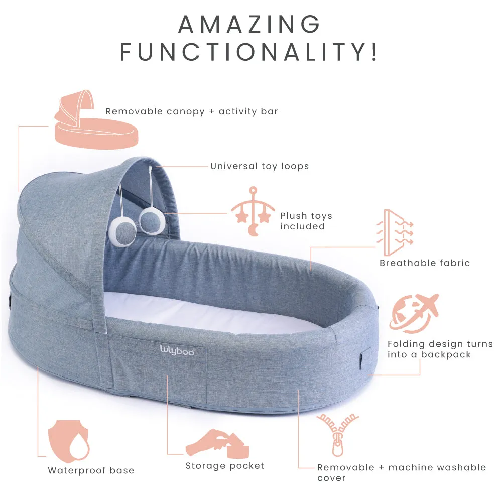 Indoor / Outdoor Cuddle & Play Lounge - Denim