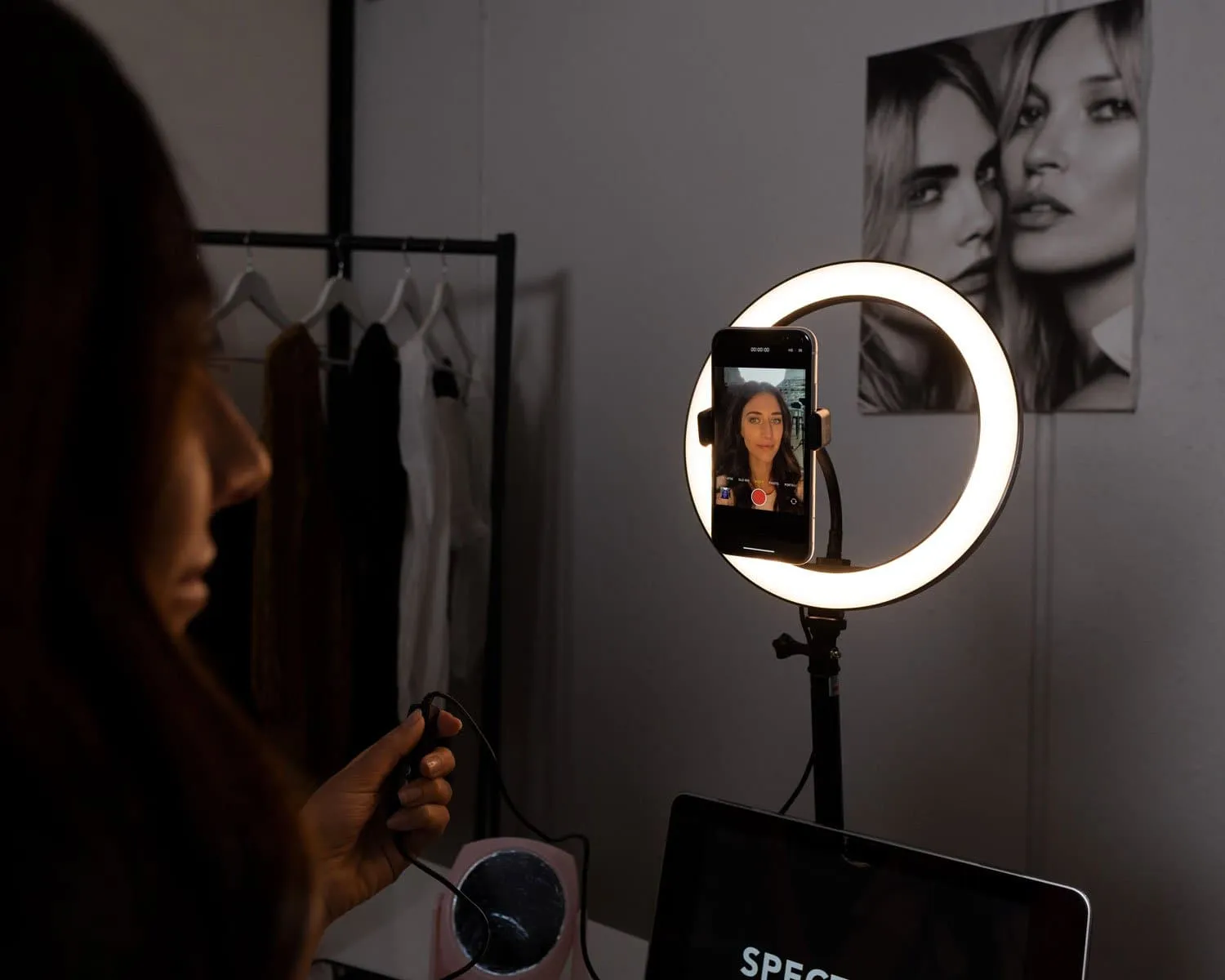 LED 10" USB Desk RGB Rainbow Ring Light - 'Selena'