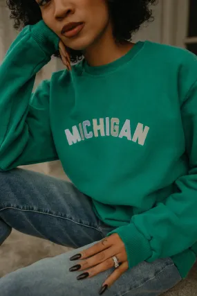 Michigan Green Crewneck