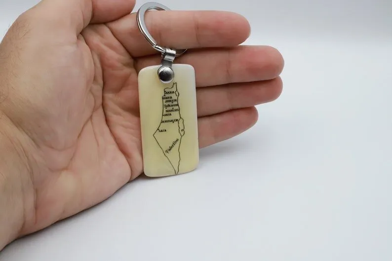 Palestine Key chain Resin Ceramic