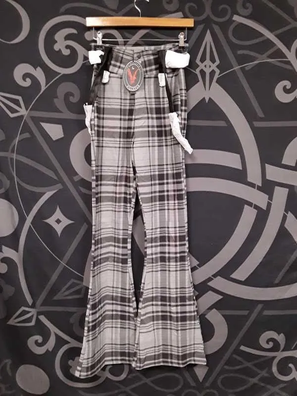 Prophet Of Doom Suspender Trousers [GREY TARTAN] Resurrect