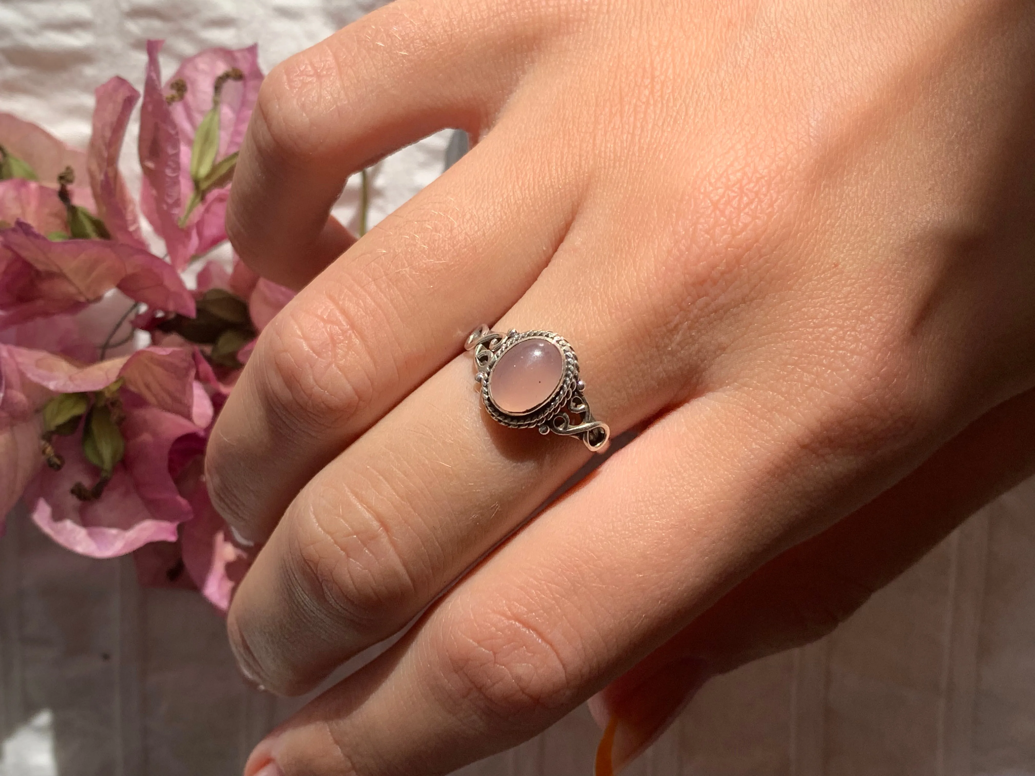 Rose Quartz Melita Ring (US 6 & 7)