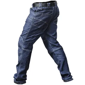 Tactical Men Combat Cargo Multi Pockets Denim Pants