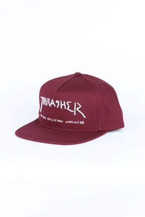 Thrasher Guys New Religion Burgundy Cap