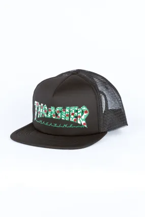 Thrasher Guys Roses Black Mesh Cap