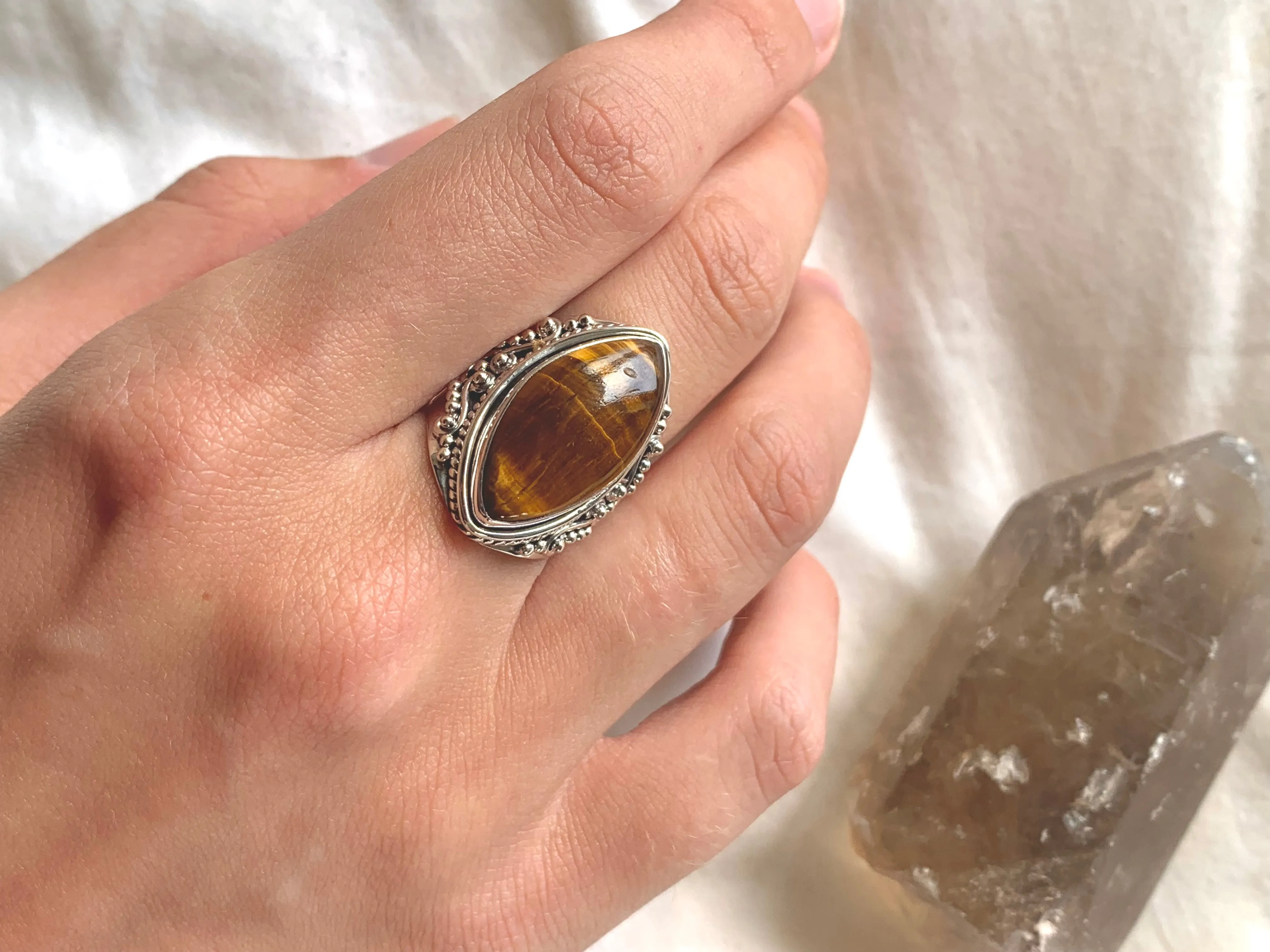 Tiger's Eye Kai Ring