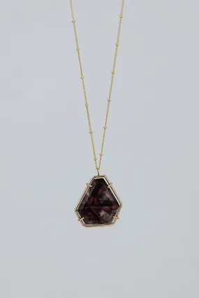 Trapiche Amethyst Slice Necklace