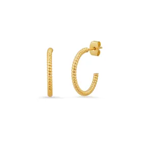 Twisted Small Gold Hoops