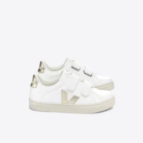 VEJA SNEAKERS SMALL ESPLAR CHROMEFREE LEATHER SV0503408C BIANCO-PLATIN0